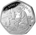 50 Pence (His Majesty King Charles III's 75th Birthday - His Majesty & Penguins)