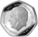 50 Pence (His Majesty King Charles III's 75th Birthday - His Majesty & Penguins)