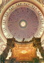 St. Peter Basilica : Interior of Baldachin by Bernini and of the Cupola
