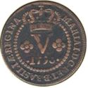 5 Réis (low crown)