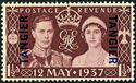 King George VI and Queen Elizabeth (overprint Tangier)