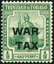 Seated Britannia - Overprinted 'WAR TAX'