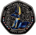 50 Pence (The Treasures of Tutankhamun - Anubis - Color)