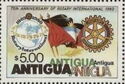 Antigua Flags and Rotary Emblems