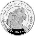 2 Pounds (The British Lion and The American Eagle 1 Oz.)
