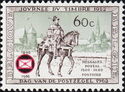 Postillion on Horseback (16th Century) - Overprinted