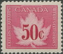 Numeral on maple leaf