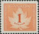Numeral on maple leaf