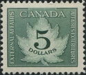 Numeral on maple leaf