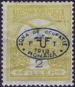 Blue overprint on Mi. HU110