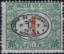 Postage due - overprinted