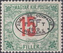 Postage due - overprinted