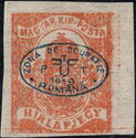 Blue overprint on Mi. HU127