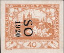 Hradcany at Prague - Vertical overprint S O 1920