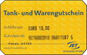 Tank- und Warengutschein