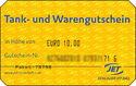 Tank- und Warengutschein