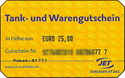 Tank- und Warengutschein