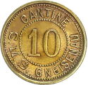 10 Pfennig (Gneisenau)