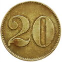 20 Pfennig (Gneisenau)