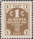 Numeral and Coat of Arms of Alberta