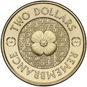 2 Dollars (35th Anni. 2 Dollar Coin - 2012 Remembrance Day)