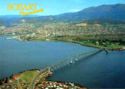Hobart. Aerial view of Tasman Bridge