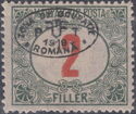 Postage due - overprinted