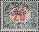 Postage due - overprinted