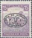 Black overprint on Mi. HU187