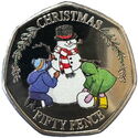 50 Pence (Snowman - Color)