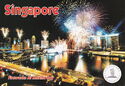 Singapore. Fireworks at Marina Bay