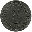5 Pfennig (Kantine I/166, Otto Dutge)