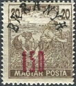 Black overprint: 'Baranya 1919'