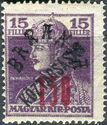 Black overprint: ' Baranya 1919'