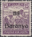Black overprint: '1919 Baranya'
