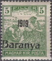 Black overprint: '1919 Baranya'