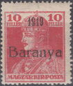 Black overprint: '1919 Baranya'