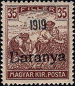 Black overprint: '1919 Baranya'
