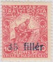 Blue '45 filler' overprint