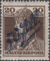 Blue '50 filler' overprint