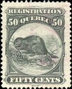 切手:-North-American-Beaver-(Castor-canadensis)-(ケベック:-収入印紙)