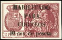 Revenue stamp overprinted HABILITADO PARA CORREOS