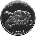 10 Pence (Reptiles - Adder)