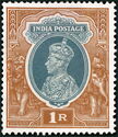 King George VI wearing Imperial Crown of India