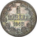 1 Markka (dotted rim)