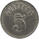 5 Pfennig (Mülh. Genossensch. Bäckerei)