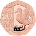 20 Pence (Puffin - Gold)