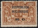 Fleet of Vasco da Gama on the run - on Africa stamp