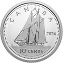 10 Cents (Charles III - Bluenose - Silver)