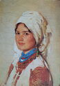 Peasant woman from Muscel -by N. Grigorescu (1838-1907)